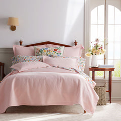 Laurel Matelasse Sham - Soft Pink, King