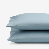 Classic Smooth Wrinkle-Free Sateen Pillowcase Set - Blue Shale, King
