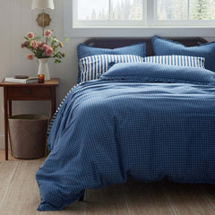 Classic Plaids Yarn-Dyed Cotton Duvet Cover - Katherine Plaid, Full