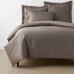 Classic Smooth Wrinkle-Free Sateen Bed Duvet Cover - Cinder, Full