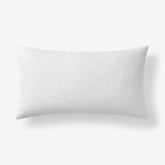 Texture Decorative Lumbar Pillow Cover - White, 12 in. x 21 in.