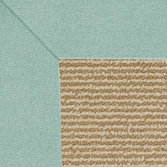 Sunbrella Narrow Stripe Bordered Indoor/Outdoor Rug - Spa, Swatch