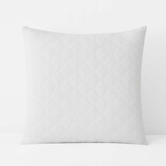 Waffle Quilted Sham - White, Euro