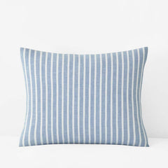 Yarn-Dyed Bengal Stripe Quilted Sham - Blue, King