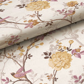 Traditional Bird Removable Wallpaper - Light Yellow, Roll