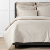Premium Smooth Supima® Cotton Wrinkle-Free Sateen Duvet Cover - Alabaster, King/Cal. King