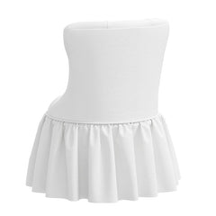Velvet Ruffle Chair - White