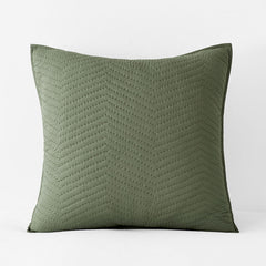 Voile Sham - Dark Olive, Euro