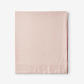 Classic Cool Cotton Percale Flat Bed Sheet - Peach Nectar, Oversized Queen