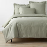 Classic Smooth Wrinkle-Free Sateen Bed Duvet Cover - Laurel Green, Full/Queen