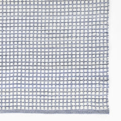 Handwoven Mini Checkered Performance Rug - Blue, 8' x 10'