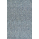Herringbone Hand Tufted Wool Rug - Denim, 3' 6" x 5' 6"