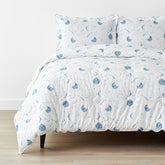 Night Sky Classic Cool Organic Cotton Percale Comforter Set - Blue, Twin