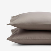 Classic Smooth Wrinkle-Free Sateen Pillowcase Set - Cinder, Standard