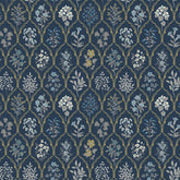 Hawthorne Traditional Wallpaper - Gold, Roll