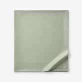 Classic Smooth Sateen Solid Flat Bed Sheet - Light Sage, Queen