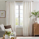 Texture Blackout Window Curtain - Ivory, 96 in.