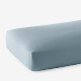 Classic Smooth Wrinkle-Free Sateen Fitted Bed Sheet - Blue Shale, Twin