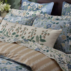 Strawberry Fields Decorative Lumbar Pillow Cover - Beige