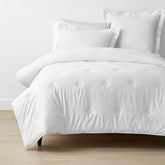 Classic Smooth Rayon Made From Bamboo Sateen Comforter - White, King/Cal King