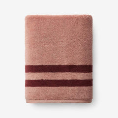 Mirage Aegean Cotton Reversible Stripe Bath Towel - Caramel