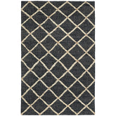 Kali Handwoven Jute Rug - Black, 5' x 8'
