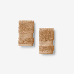 Regal Egyptian Cotton Washcloths, Set of 2 - Golden Honey
