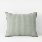 Fara Textured Kantha Quilted Sham - Green, Standard
