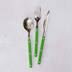 Pastello Flatware, Set of 3 - Green
