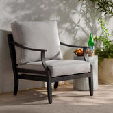 Deep Seat Chair & Seatback Cushion - Silver, Small