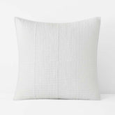 Texture Block Quilted Sham - White, Euro
