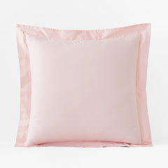Classic Cool Organic Cotton Percale Solid Sham - Petal Pink, Euro