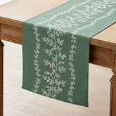 Climbing Vines Table Runner - Green, 16 in. x 108 in.