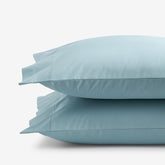 Premium Cool Supima® Cotton Percale Pillowcase Set - Slate Blue, King