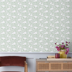 Ava Removable Wallpaper - Vine Willow Green, Roll