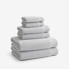 Plush Spa Solid 6-Piece Bath Set - Gray