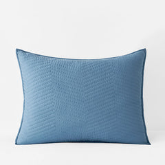 Voile Sham - Smoke Blue, Standard