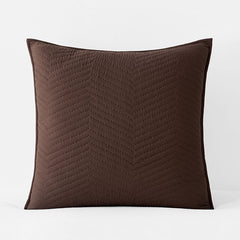 Voile Sham - Dark Brown, Euro