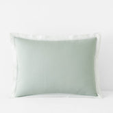Solid Border Classic Cool Cotton Percale Sham - Sea Mist, Standard