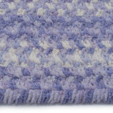 Bambini Braided Chenille Rug - Periwinkle, 5' x 8' Oval