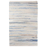 Denim Rag Handwoven Cotton Rug - Blue, 8' x 10'
