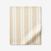 Tailored Stripes and Plaids Classic Cool Cotton Percale Flat Bed Sheet - Wide Stripe Gold, Twin/Twin XL