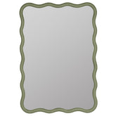 Wave Rectangle Wall Mirror - Sage