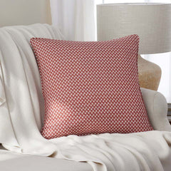 Jiya Reversible Decorative Square Pillow Cover - Red Multi, 20 in. x 20 in.