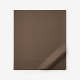Classic Cool Cotton Percale Deep Pocket Flat Bed Sheet - Coffee, Cal King