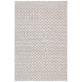 Honeycomb Handwoven Wool Rug - Ivory Gray, 2' x 3'