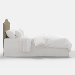 Saddle Textured Linen Headboard - Linen, Full
