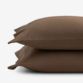Classic Ultra-Cozy Cotton Velvet Flannel Pillowcase Set - Coffee, King