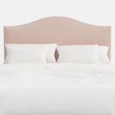 Saddle Velvet Headboard - Blush, Full
