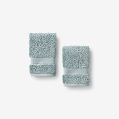 Regal Egyptian Cotton Washcloths, Set of 2 - Spa Green